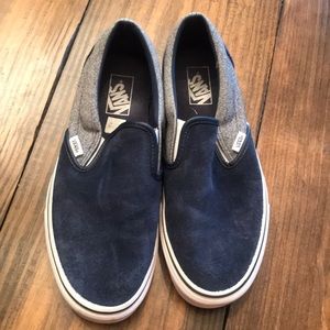 Navy suede vans. Size 10.5